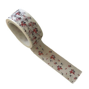 5 Meters Washi Craft Decorative Pink Flowers Masking Tape Adhesive 15mm Wide